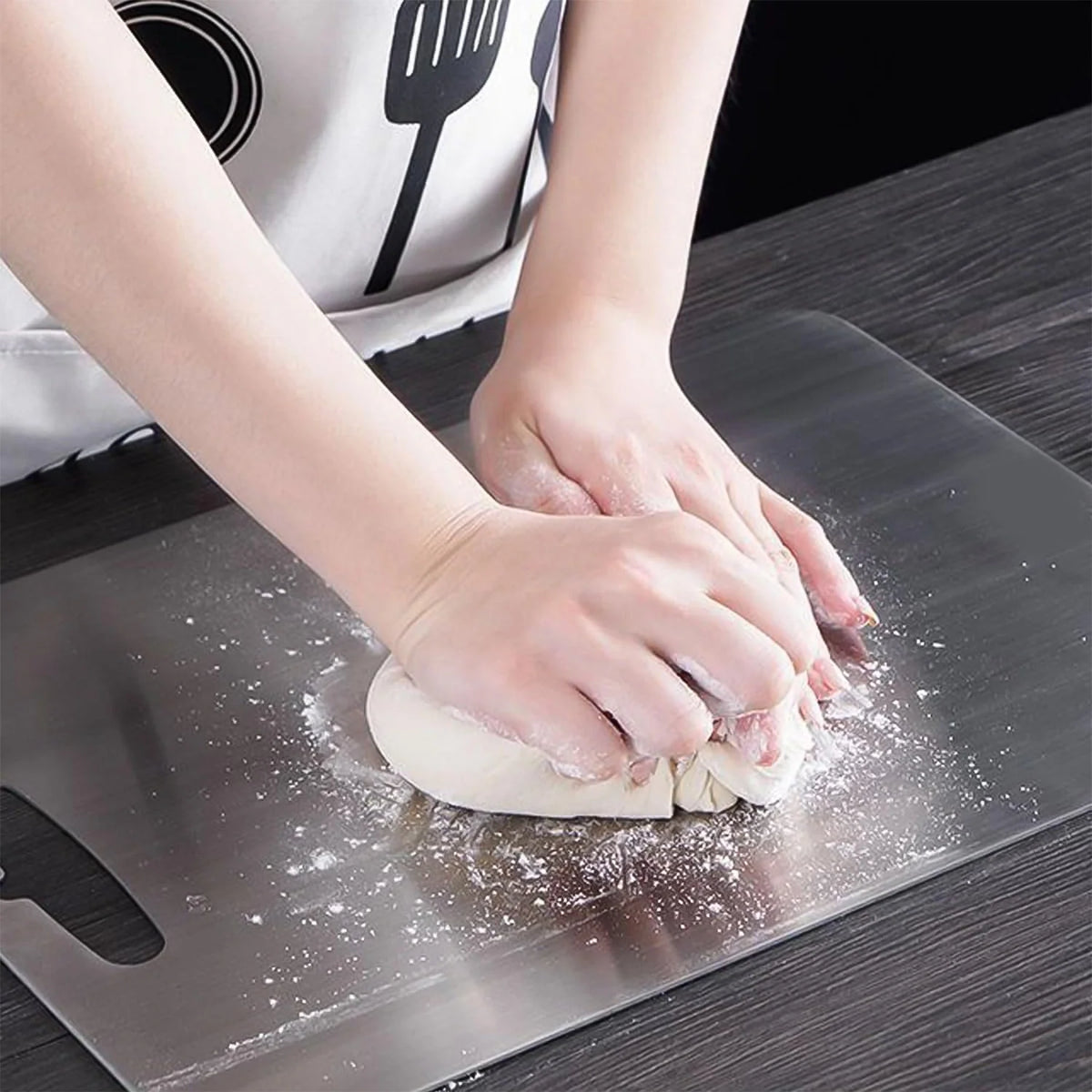 Stainless Steel Cutting Board – Durable & Hygienic 31x20 cm