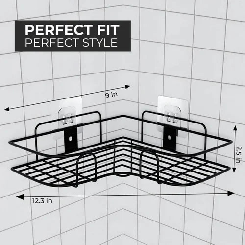 Corner Bathroom Shelf Rack — Set of 2