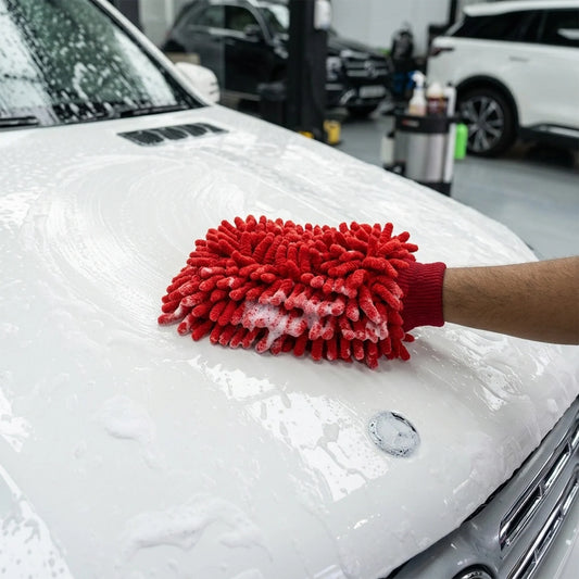 Microfiber Chenille Wash Glove for Bike Cleaning